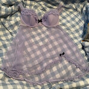 Victoria’s Secret baby doll lingerie Lavender